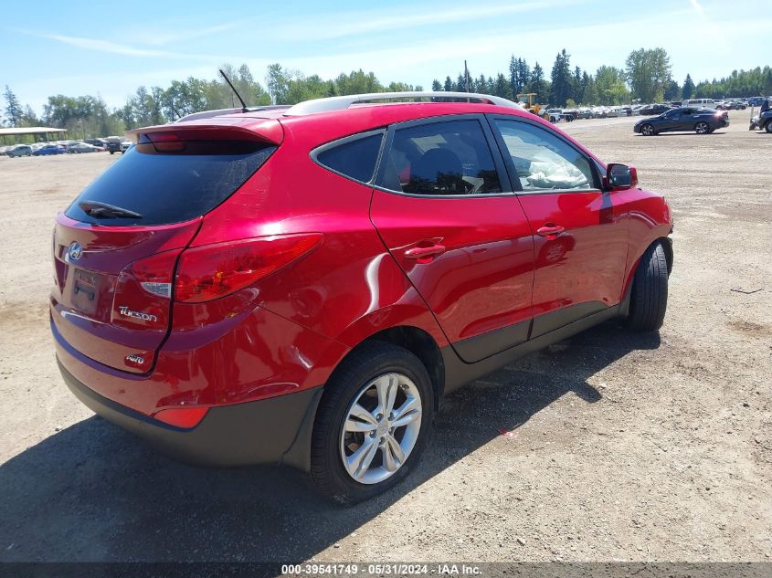 2011 Hyundai Tucson Gls/Limited VIN: KM8JUCACXBU315690 Lot: 39541749