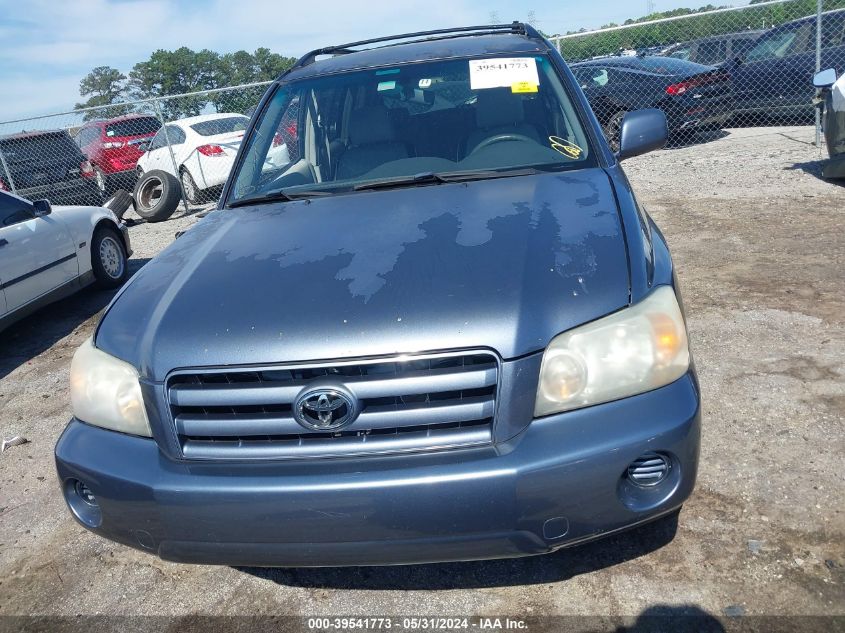 2004 Toyota Highlander V6 VIN: JTEDP21A740017928 Lot: 39541773