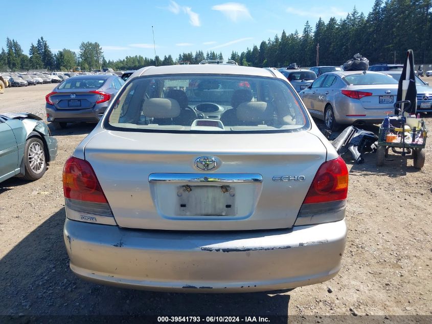 2003 Toyota Echo VIN: JTDAT123330313802 Lot: 39541793