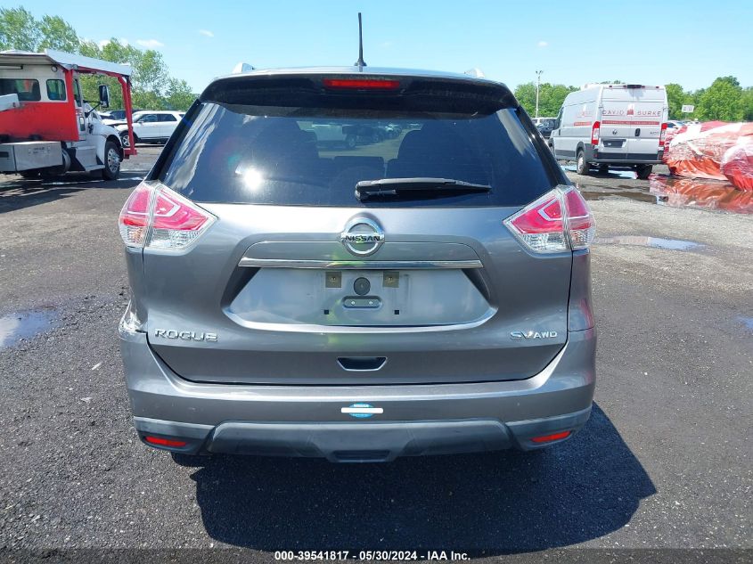 2016 Nissan Rogue Sv VIN: KNMAT2MV5GP655849 Lot: 39541817