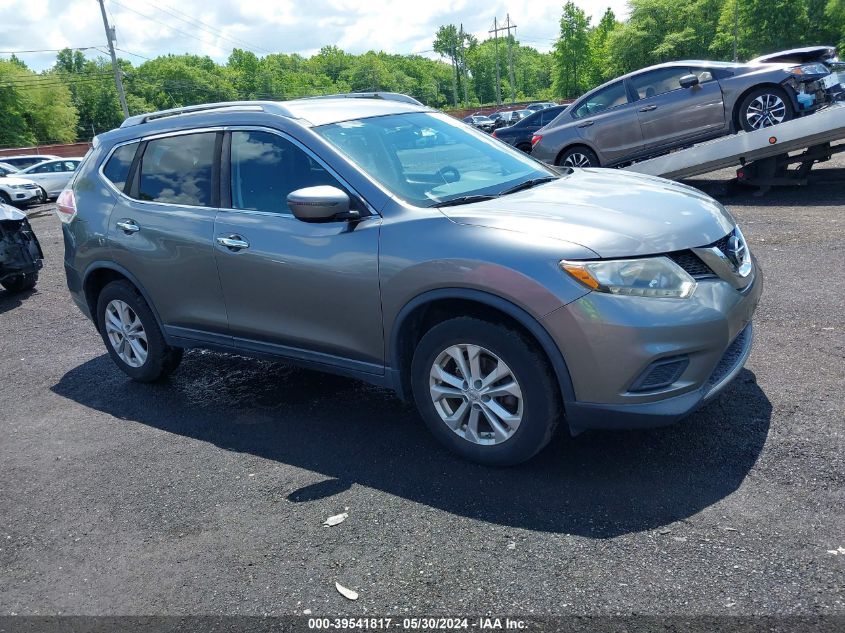 2016 Nissan Rogue Sv VIN: KNMAT2MV5GP655849 Lot: 39541817