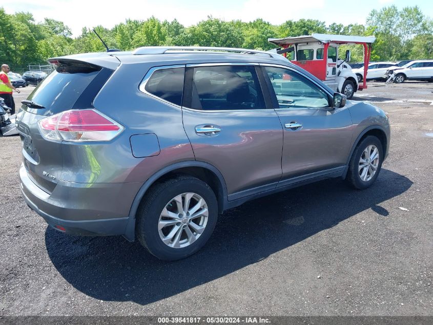 2016 Nissan Rogue Sv VIN: KNMAT2MV5GP655849 Lot: 39541817