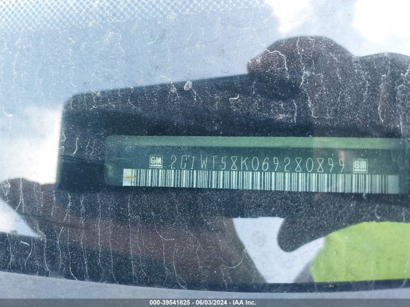 2006 Chevrolet Impala Lt VIN: 2G1WT58K069280899 Lot: 39541825