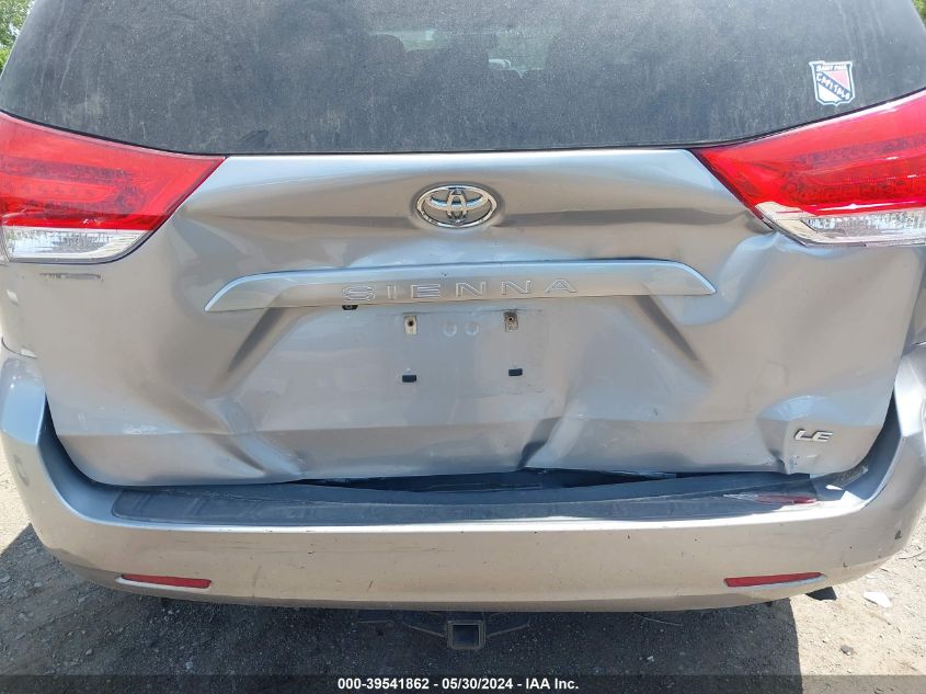 2012 Toyota Sienna Le V6 8 Passenger VIN: 5TDKK3DC7CS246537 Lot: 39541862