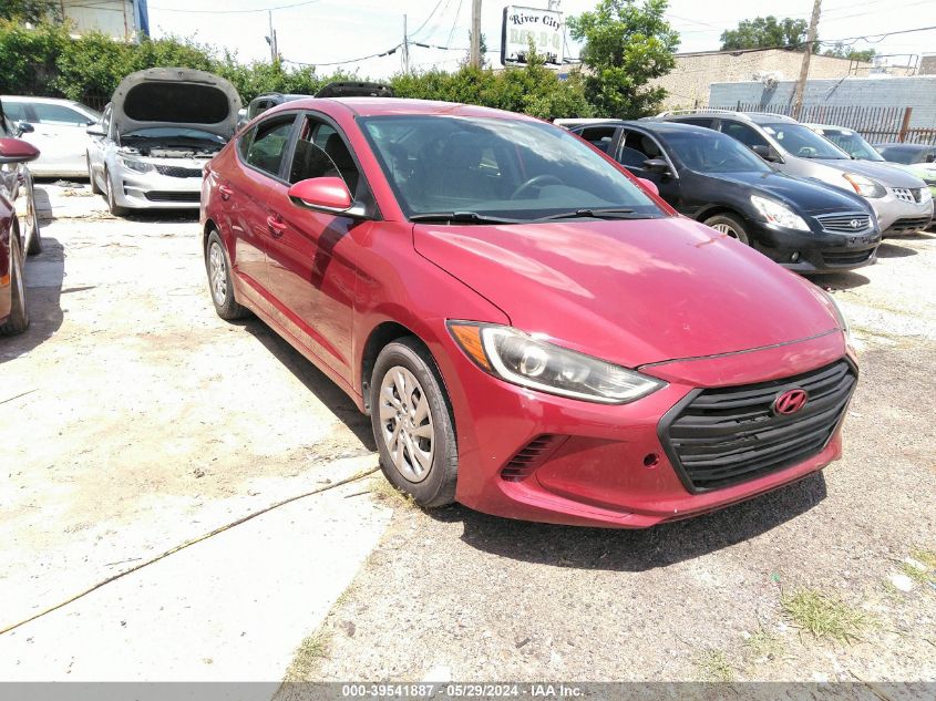 KMHD74LF2HU136182 2017 Hyundai Elantra Se