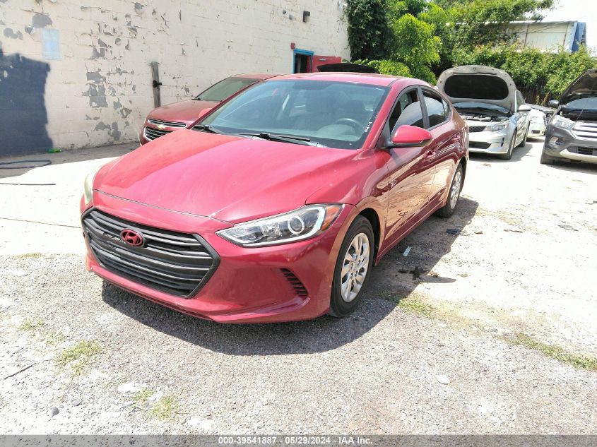 KMHD74LF2HU136182 2017 Hyundai Elantra Se