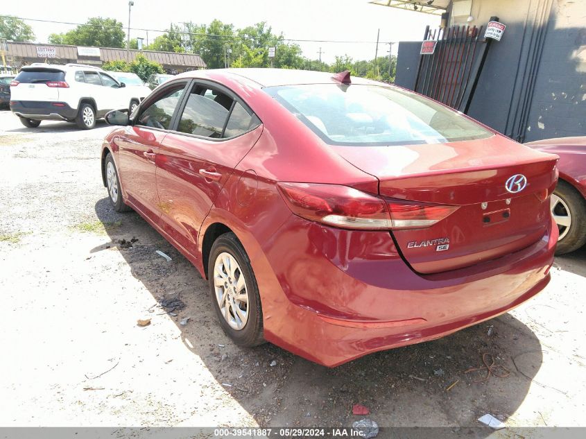 KMHD74LF2HU136182 2017 Hyundai Elantra Se