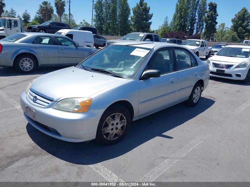 2003 Honda Civic Lx VIN: 2HGES16523H614347 Lot: 39541932