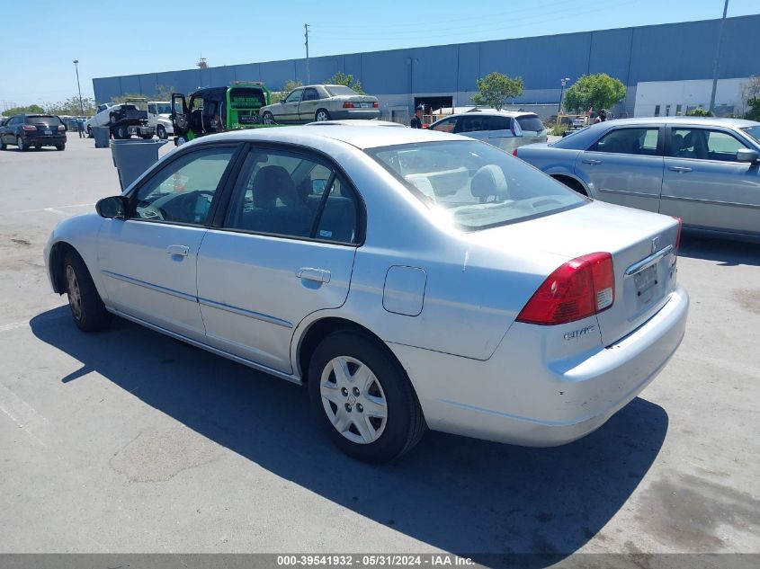 2003 Honda Civic Lx VIN: 2HGES16523H614347 Lot: 39541932