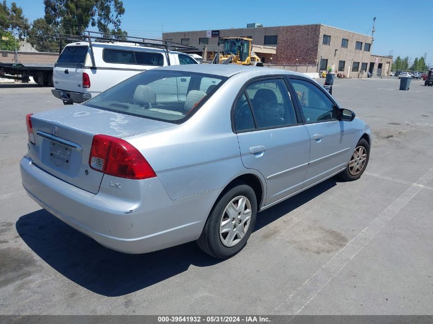 2003 Honda Civic Lx VIN: 2HGES16523H614347 Lot: 39541932