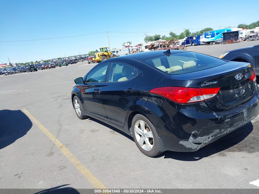 2012 Hyundai Elantra Gls (Ulsan Plant) VIN: KMHDH4AE1CU370376 Lot: 39541948