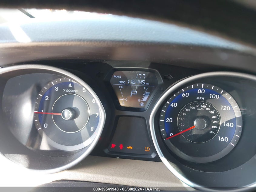 2012 Hyundai Elantra Gls (Ulsan Plant) VIN: KMHDH4AE1CU370376 Lot: 39541948