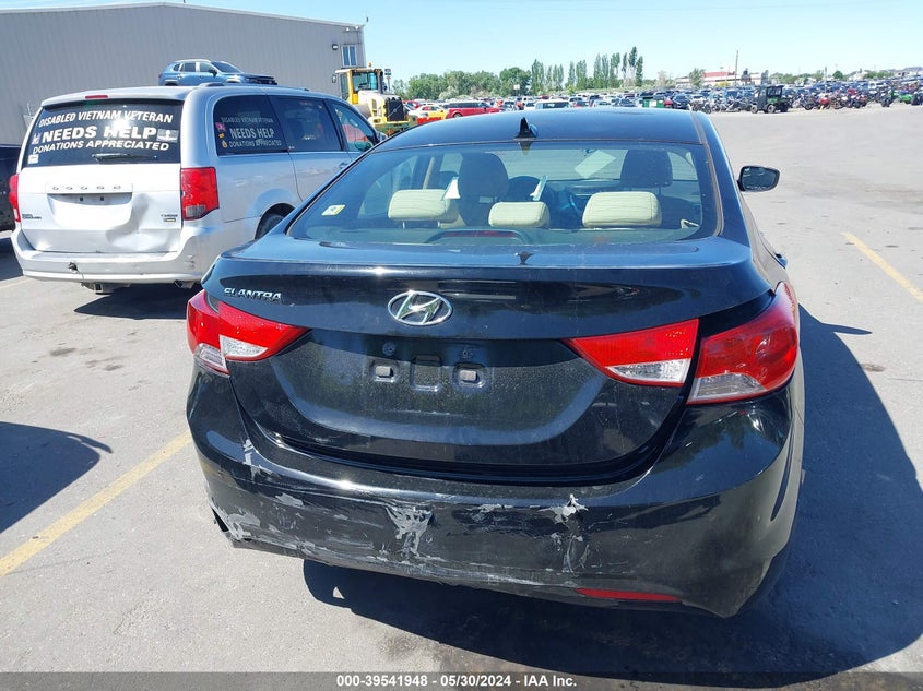 2012 Hyundai Elantra Gls (Ulsan Plant) VIN: KMHDH4AE1CU370376 Lot: 39541948