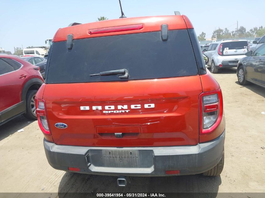 2022 Ford Bronco Sport Big Bend VIN: 3FMCR9B62NRE32102 Lot: 39541954