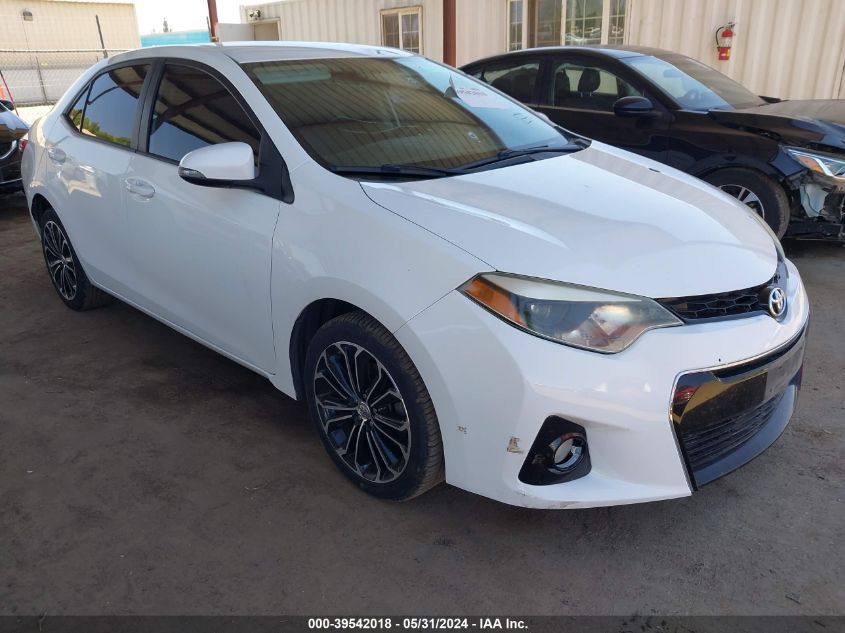 2014 Toyota Corolla L/Le/Le Pls/Prm/S/S Pls VIN: 5YFBURHE8EP056539 Lot: 39542018