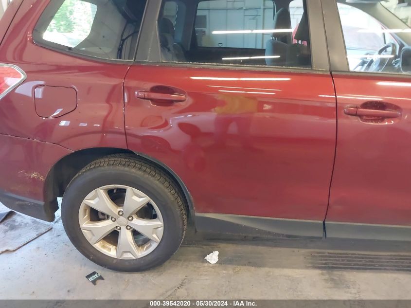 2015 Subaru Forester 2.5I Premium VIN: JF2SJADC8FH834318 Lot: 39542020