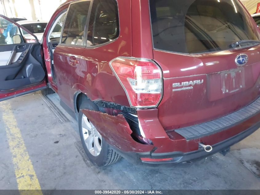 2015 Subaru Forester 2.5I Premium VIN: JF2SJADC8FH834318 Lot: 39542020