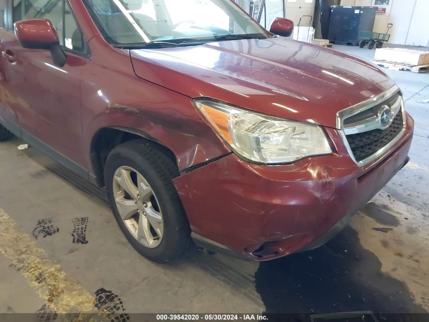 2015 Subaru Forester 2.5I Premium VIN: JF2SJADC8FH834318 Lot: 39542020