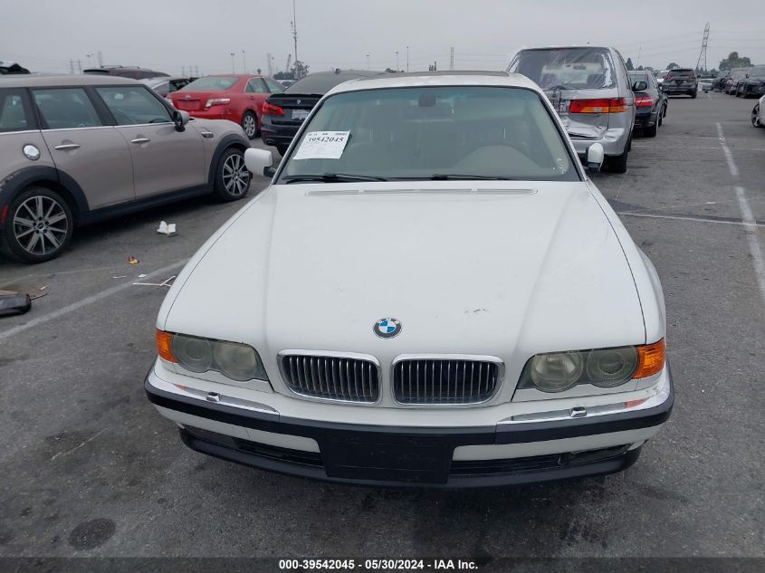 2000 BMW 740Il VIN: WBAGH8348YDP13542 Lot: 39542045