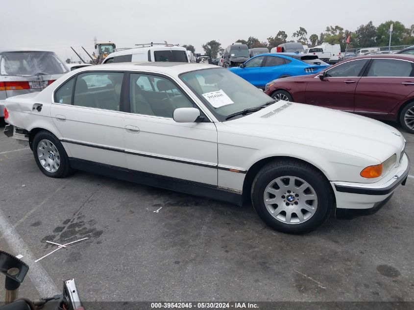 2000 BMW 740Il VIN: WBAGH8348YDP13542 Lot: 39542045