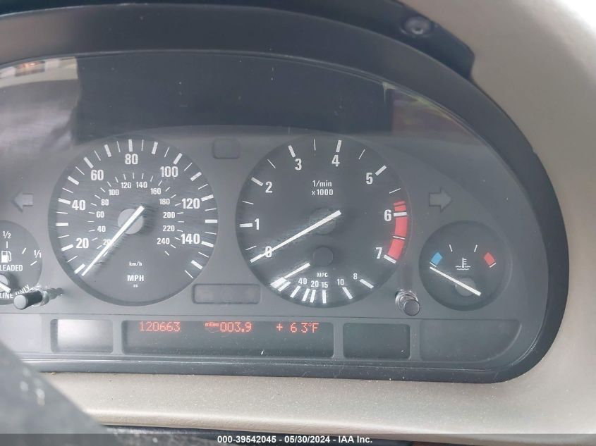 2000 BMW 740Il VIN: WBAGH8348YDP13542 Lot: 39542045