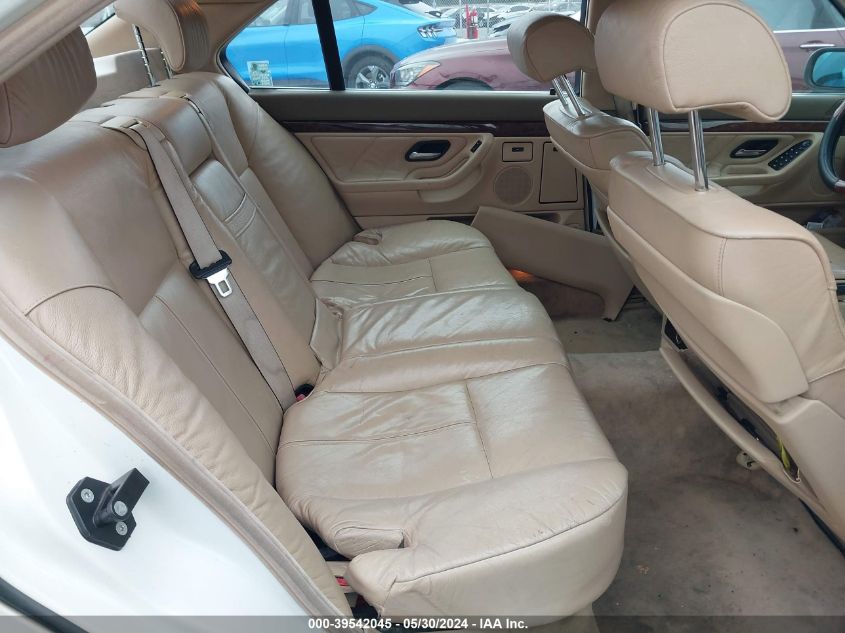 2000 BMW 740Il VIN: WBAGH8348YDP13542 Lot: 39542045