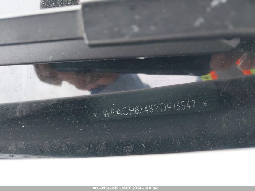 2000 BMW 740Il VIN: WBAGH8348YDP13542 Lot: 39542045