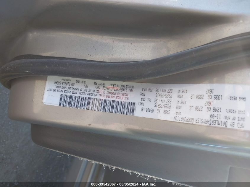 2001 Jeep Grand Cherokee Laredo VIN: 1J4GW48S91C588436 Lot: 39542067