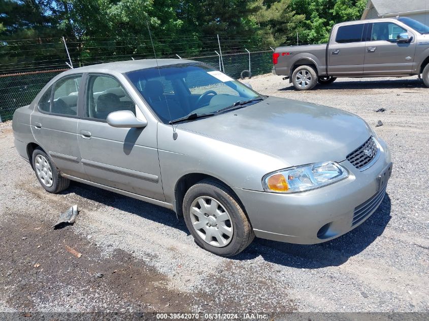 2001 Nissan Sentra Gxe VIN: 3N1CB51D61L452256 Lot: 39542070