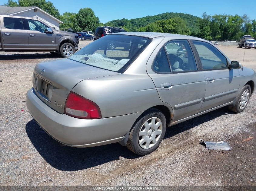 2001 Nissan Sentra Gxe VIN: 3N1CB51D61L452256 Lot: 39542070