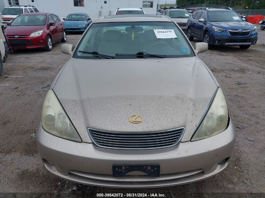 2005 Lexus Es 330 VIN: JTHBA30GX55124614 Lot: 39542072