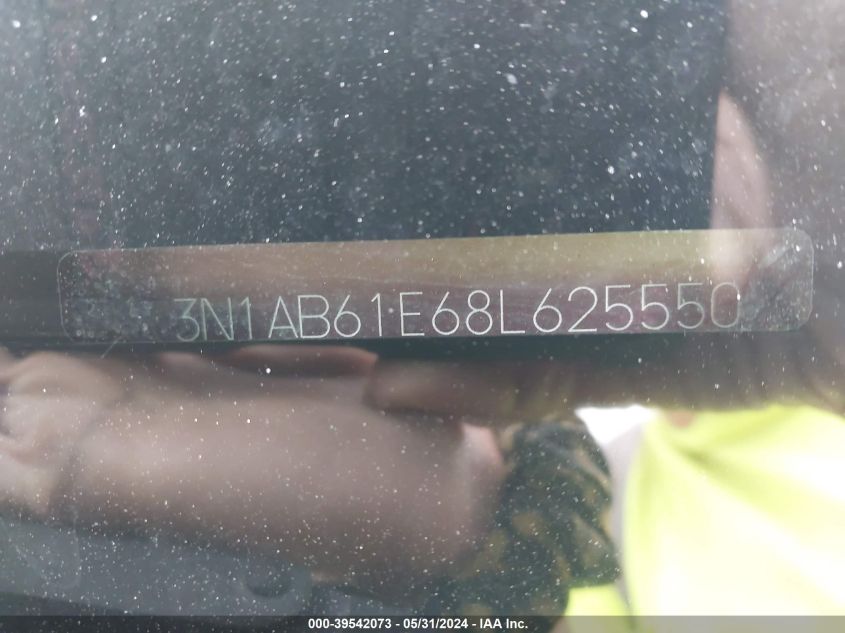 2008 Nissan Sentra 2.0S VIN: 3N1AB61E68L625550 Lot: 39542073