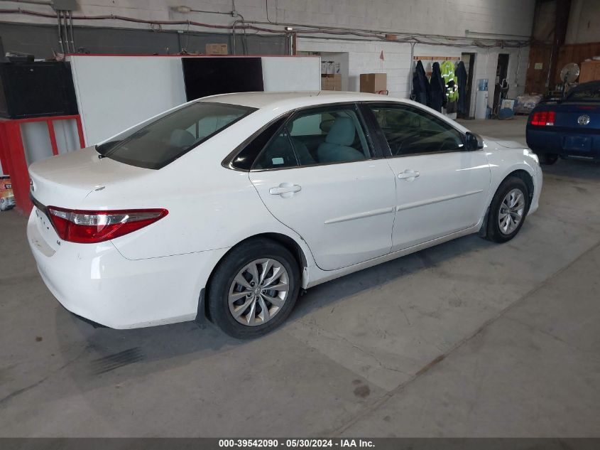 2016 Toyota Camry Le VIN: 4T4BF1FK7GR569499 Lot: 39542090