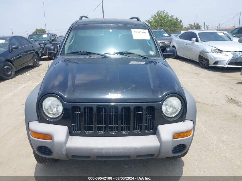 2002 Jeep Liberty Sport VIN: 1J8GK48K82W314543 Lot: 39542108