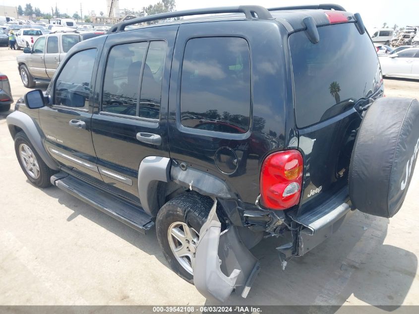 2002 Jeep Liberty Sport VIN: 1J8GK48K82W314543 Lot: 39542108