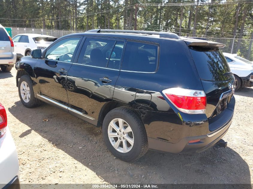 2012 Toyota Highlander Se V6 VIN: 5TDBK3EH7CS159411 Lot: 39542124