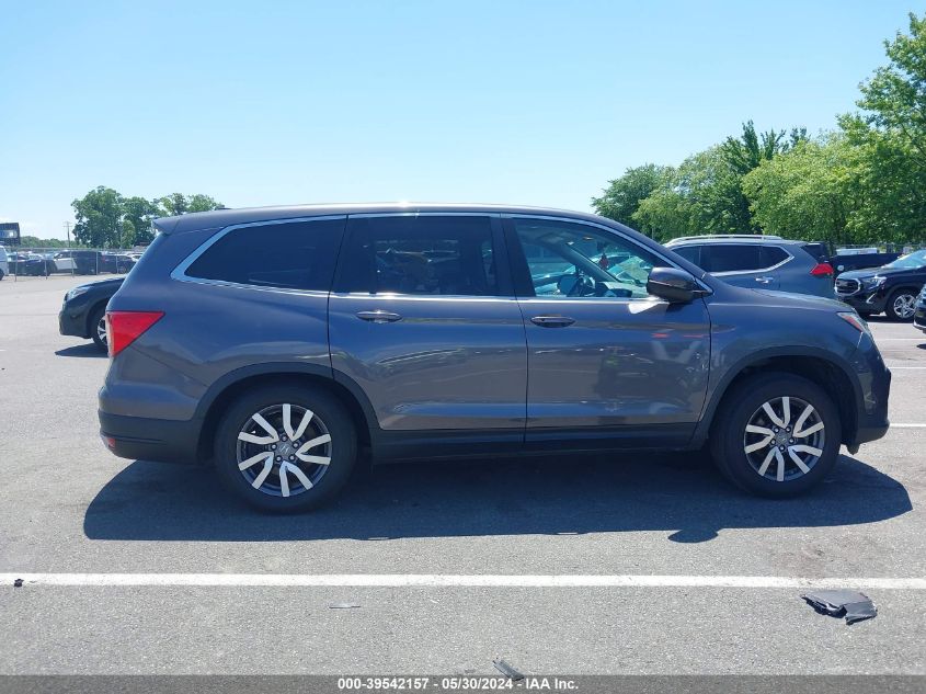 2019 Honda Pilot Ex-L VIN: 5FNYF6H5XKB018725 Lot: 39542157