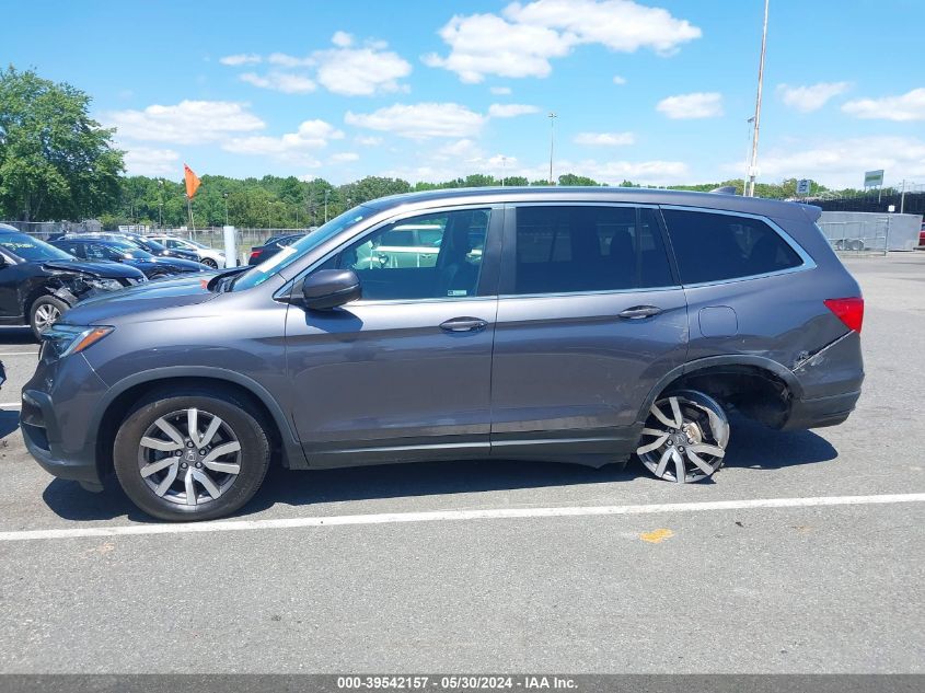 2019 Honda Pilot Ex-L VIN: 5FNYF6H5XKB018725 Lot: 39542157