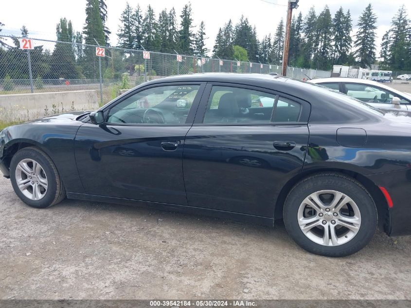 2022 Dodge Charger Sxt Rwd VIN: 2C3CDXBG8NH157223 Lot: 39542184