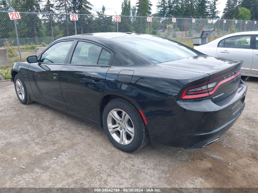 2022 Dodge Charger Sxt Rwd VIN: 2C3CDXBG8NH157223 Lot: 39542184