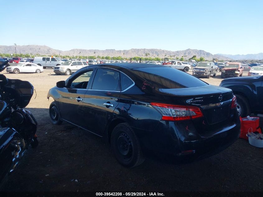 2014 Nissan Sentra Fe+ S/Fe+ Sv/S/Sl/Sr/Sv VIN: 3N1AB7AP6EY244576 Lot: 39542208