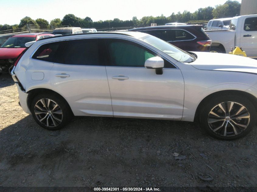 2022 Volvo Xc60 B5 Momentum VIN: YV4L12RK2N1074626 Lot: 39542301