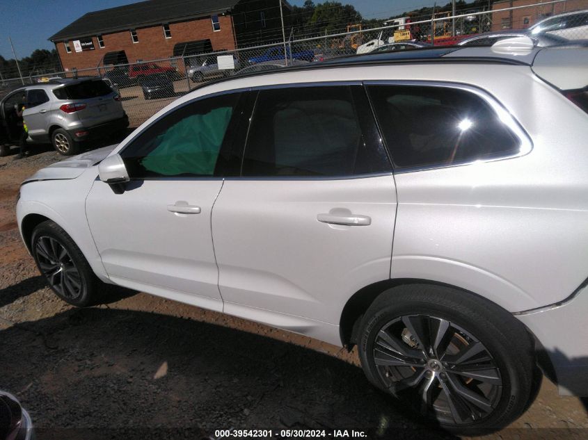 2022 Volvo Xc60 B5 Momentum VIN: YV4L12RK2N1074626 Lot: 39542301