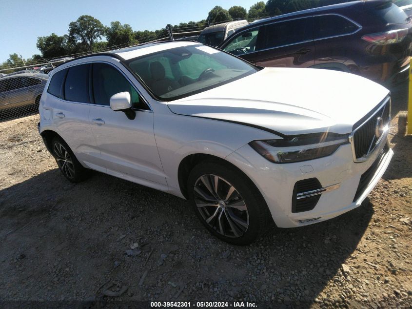 2022 Volvo Xc60 B5 Momentum VIN: YV4L12RK2N1074626 Lot: 39542301