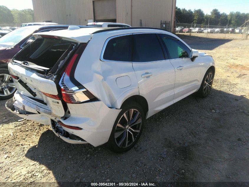 2022 Volvo Xc60 B5 Momentum VIN: YV4L12RK2N1074626 Lot: 39542301