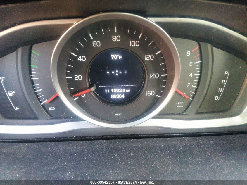 2015 Volvo S60 T5 VIN: YV126MFJ9F2365718 Lot: 39542357