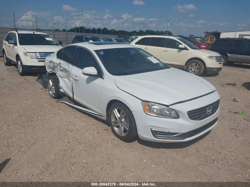 2014 Volvo S60 T5/T5 Platinum/T5 Premier/T5 Premier Plus VIN: YV1612FS2E2277525 Lot: 39542378