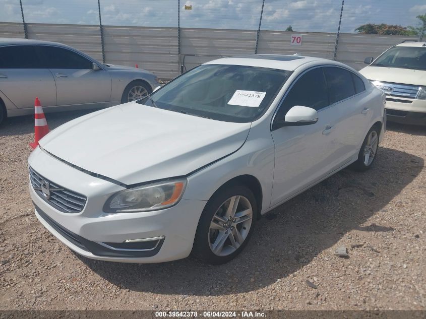 2014 Volvo S60 T5/T5 Platinum/T5 Premier/T5 Premier Plus VIN: YV1612FS2E2277525 Lot: 39542378