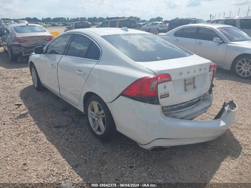 2014 Volvo S60 T5/T5 Platinum/T5 Premier/T5 Premier Plus VIN: YV1612FS2E2277525 Lot: 39542378