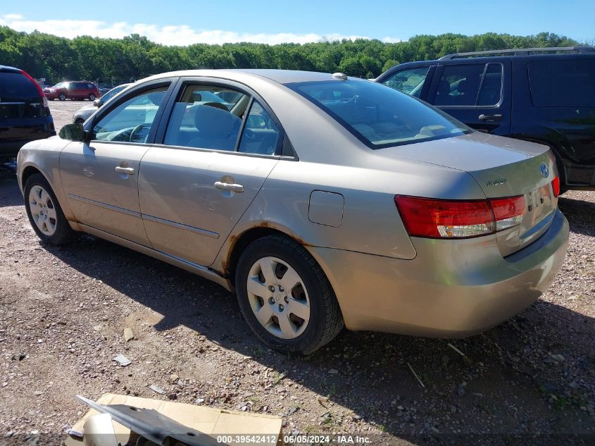 2008 Hyundai Sonata Gls VIN: 5NPET46C58H343813 Lot: 39542412